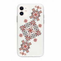 Патріотичний чохол для iPhone 11 з малюнком "Вишиванка червона"
